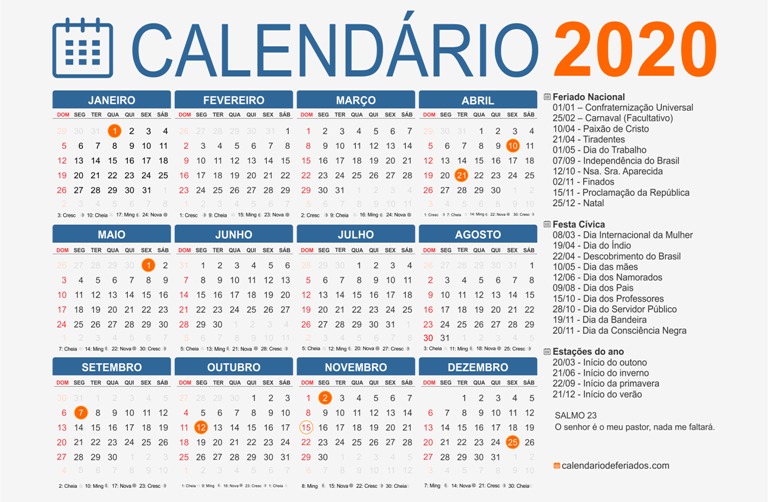 Confira O Calendario De Feriados Prolongados Em 2020 Organizacao Silveira