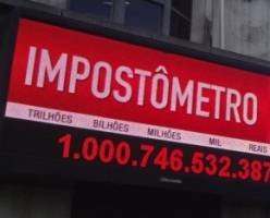 Impostômetro alcançará R$ 1 trilhão nesta terça-feira