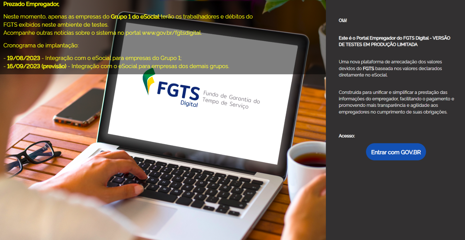 FGTS Digital: fase de testes já começou